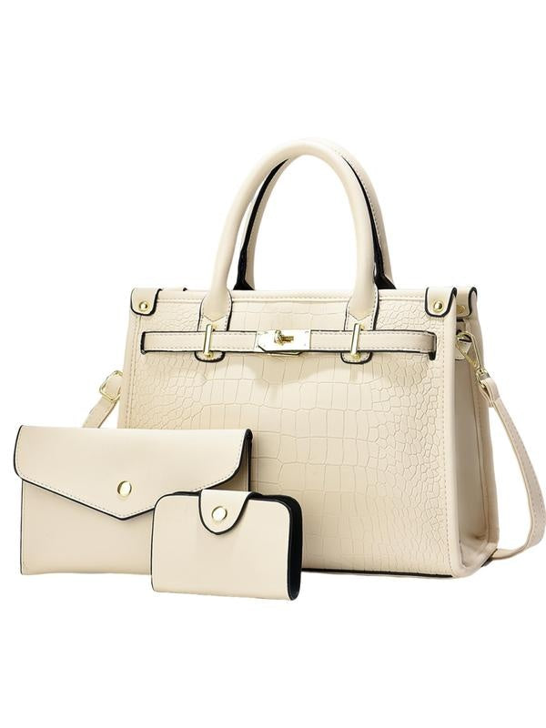 Olga | Bolso de Mano Efecto Cocodrilo con Bandolera