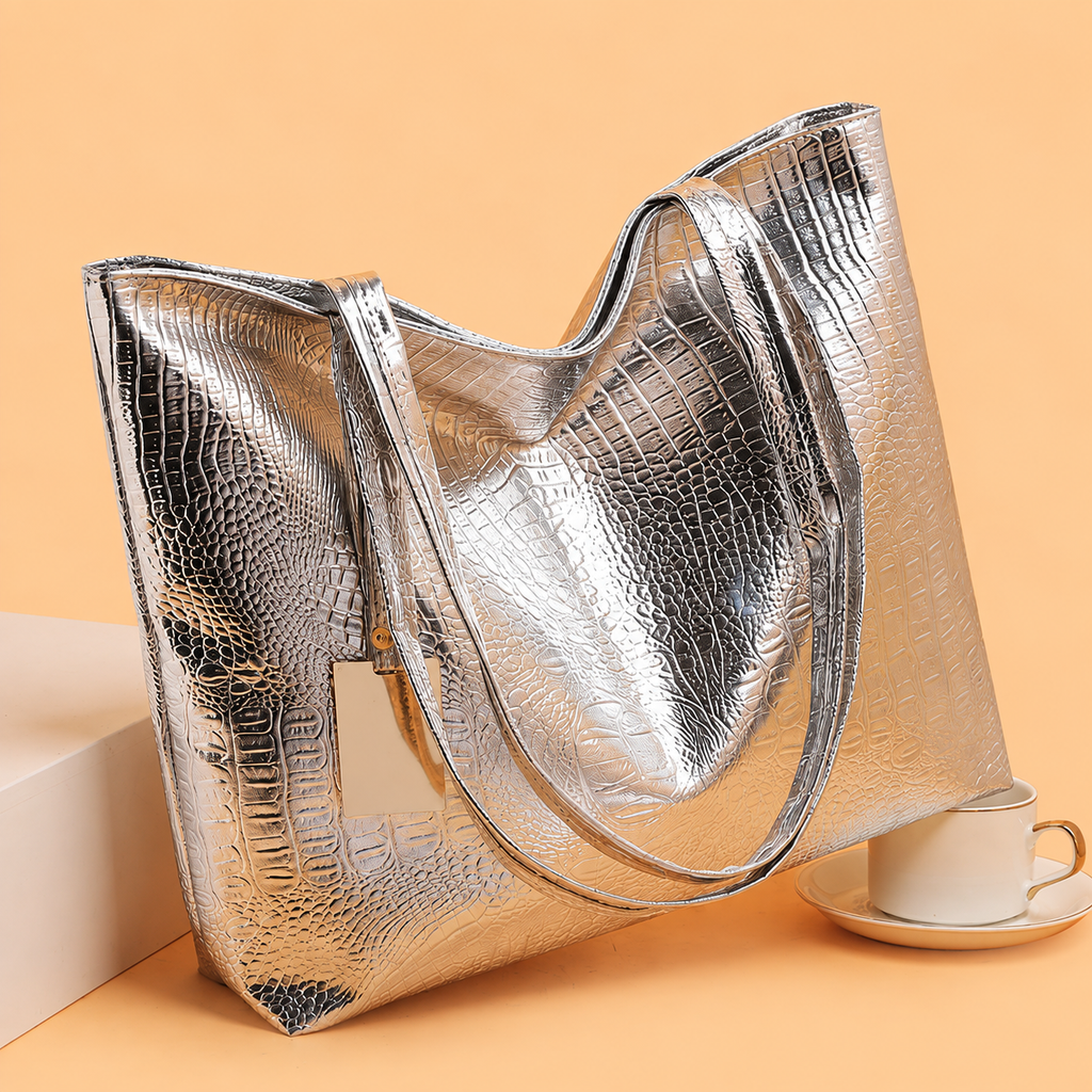 Tina | Bolso Tote Efecto Cocodrilo
