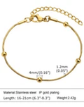 Pulsera Cadena Bañada en Oro