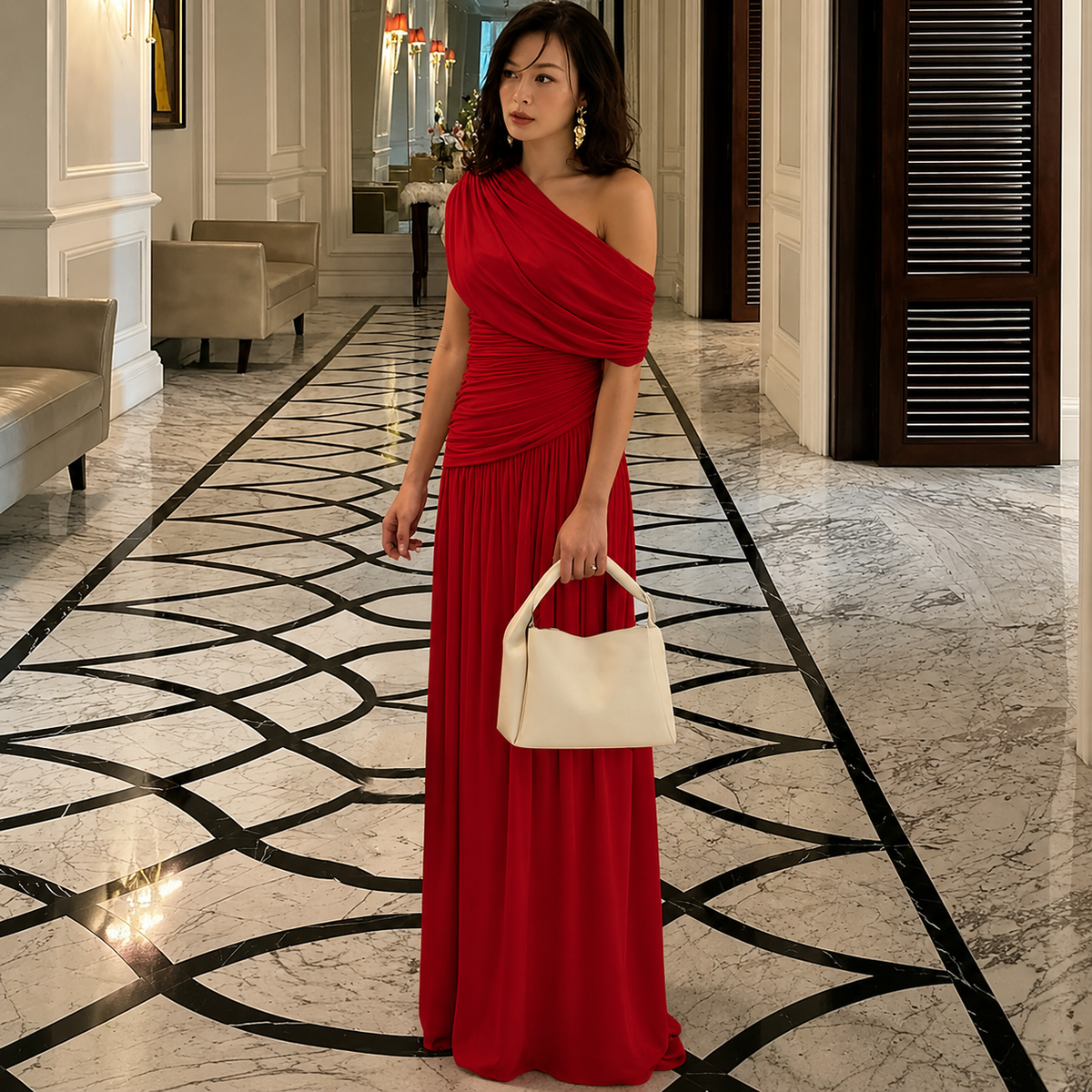 Venecia | Vestido Largo Asimétrico