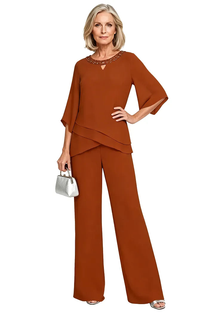 Matilde | Conjunto de Pantalón de Gasa para Madrina