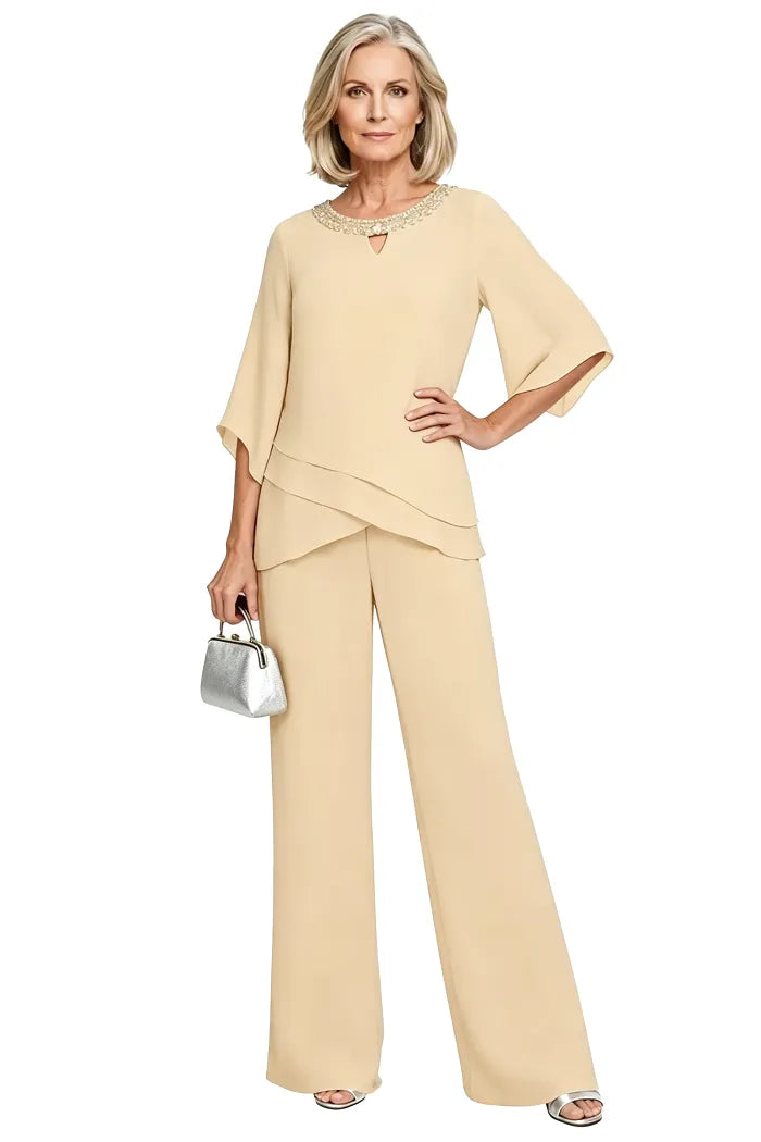 Matilde | Conjunto de Pantalón de Gasa para Madrina