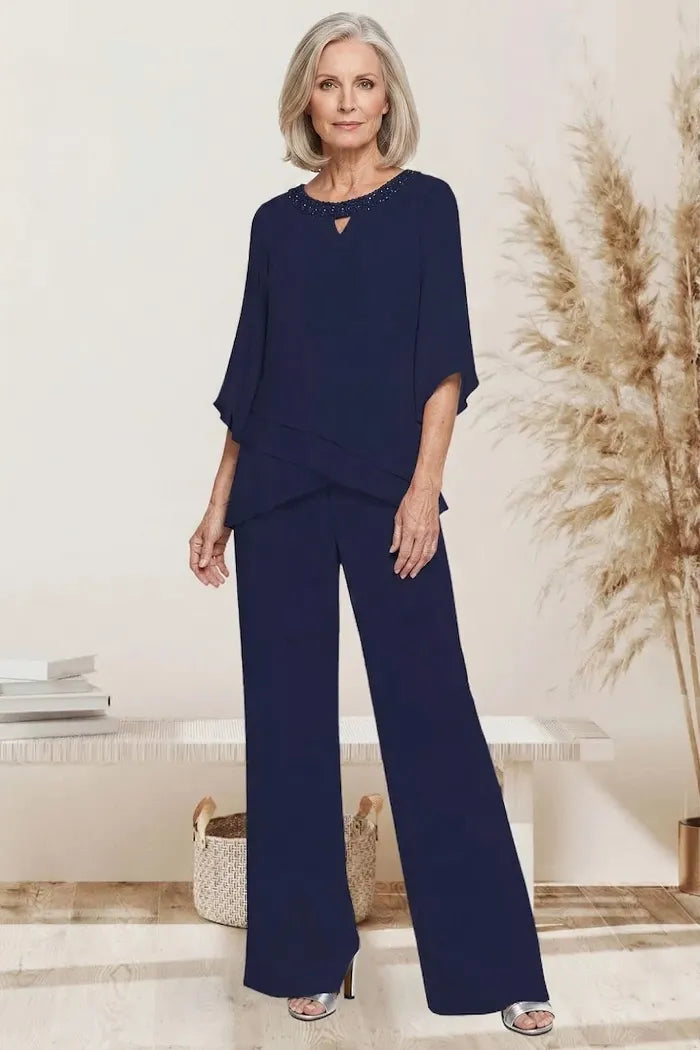 Matilde | Conjunto de Pantalón de Gasa para Madrina