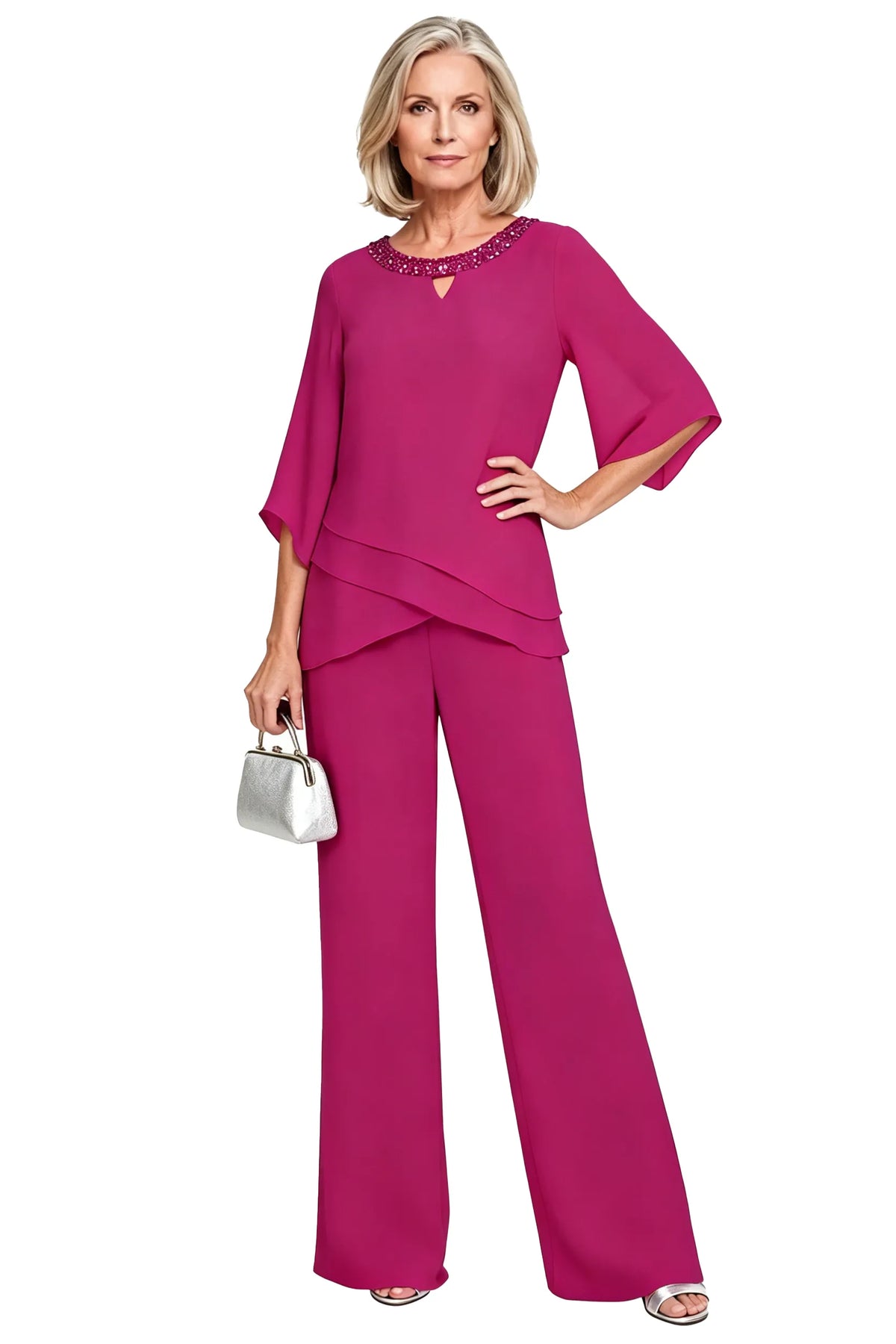 Matilde | Conjunto de Pantalón de Gasa para Madrina