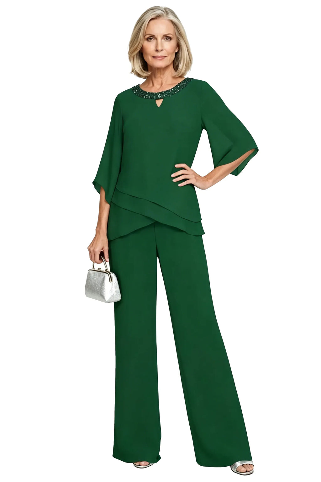 Matilde | Conjunto de Pantalón de Gasa para Madrina