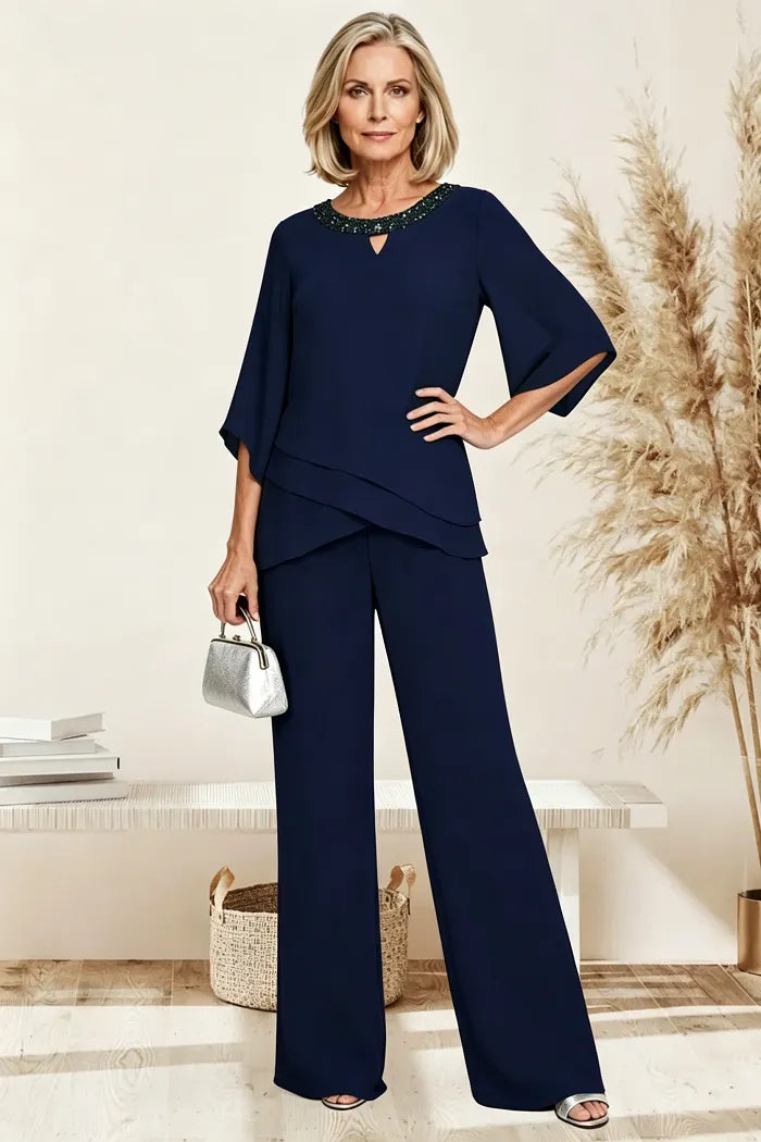 Matilde | Conjunto de Pantalón de Gasa para Madrina
