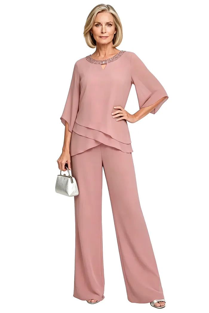 Matilde | Conjunto de Pantalón de Gasa para Madrina
