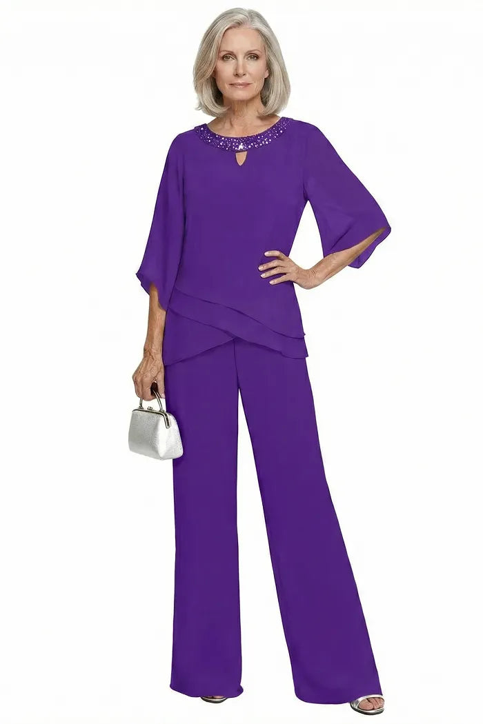Matilde | Conjunto de Pantalón de Gasa para Madrina