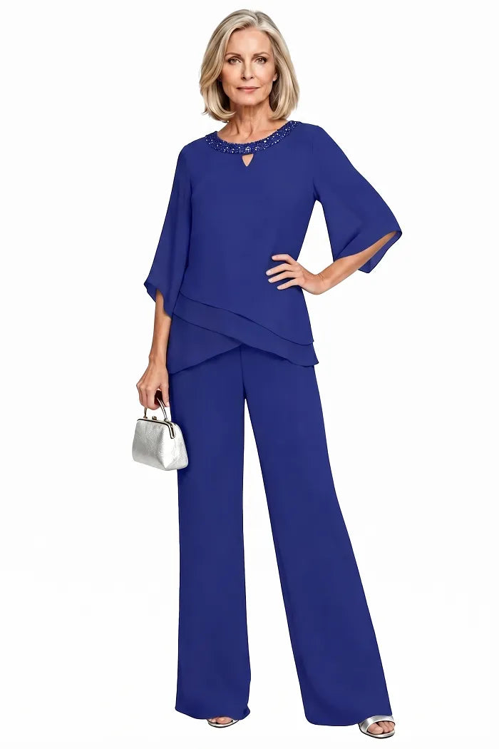 Matilde | Conjunto de Pantalón de Gasa para Madrina