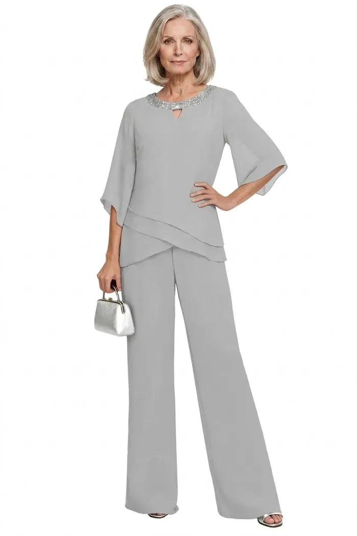 Matilde | Conjunto de Pantalón de Gasa para Madrina