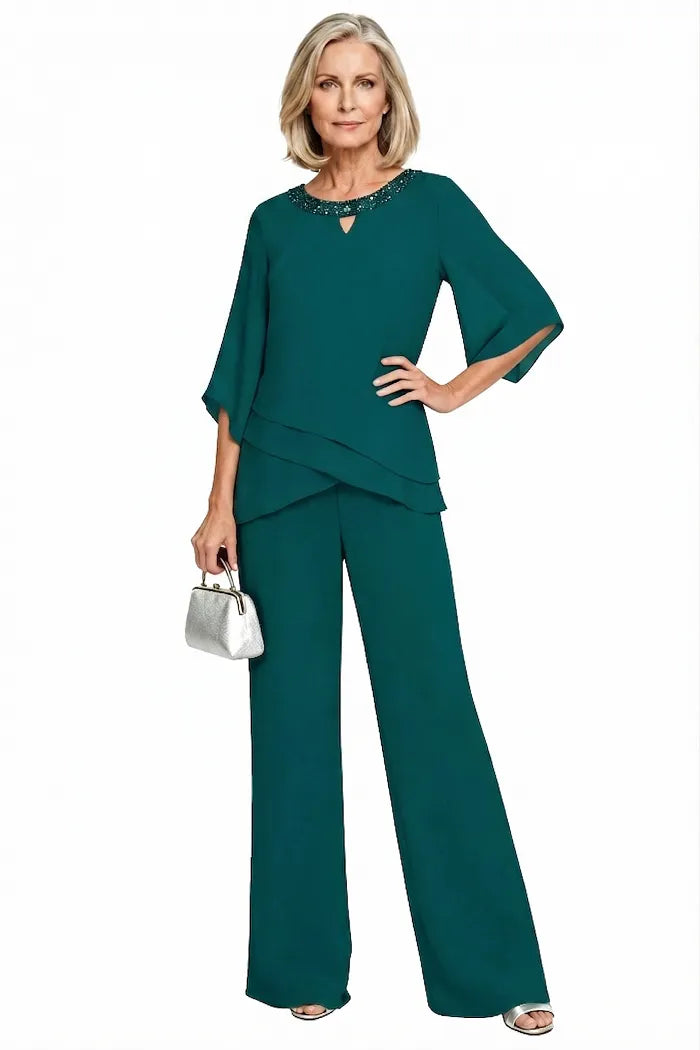 Matilde | Conjunto de Pantalón de Gasa para Madrina
