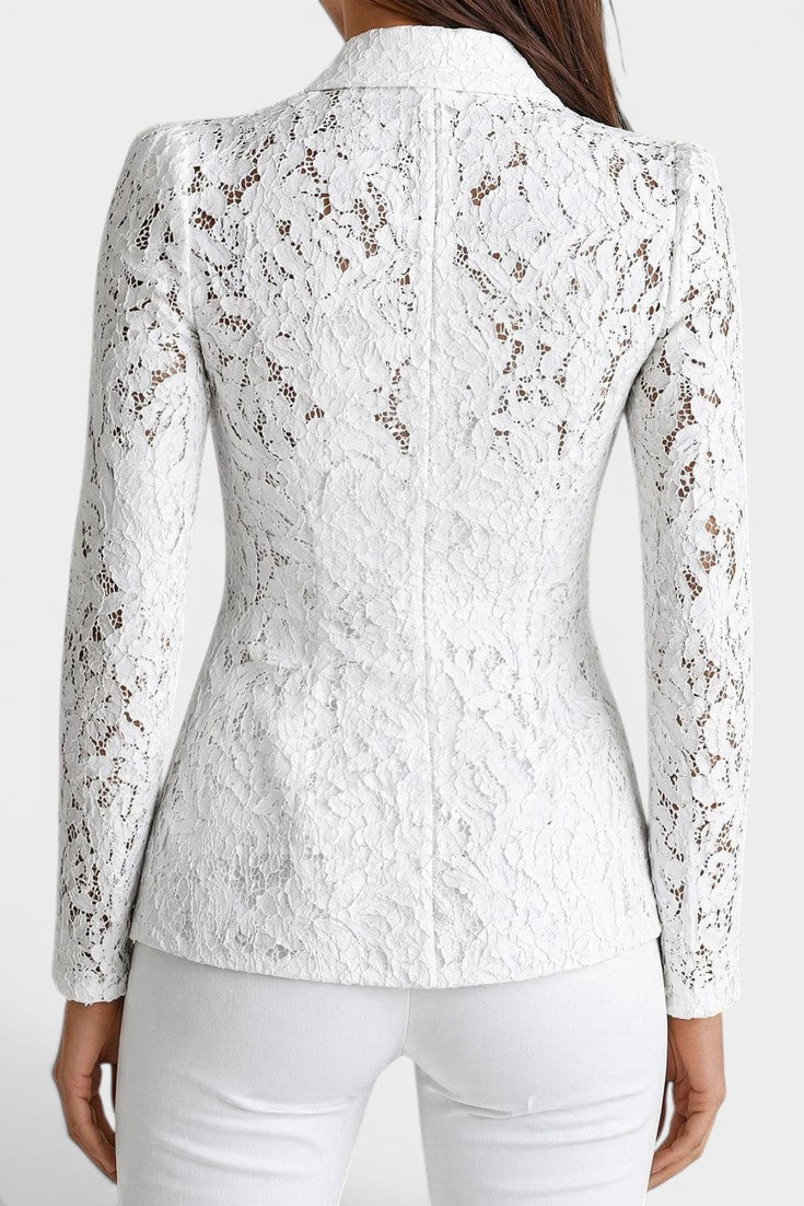 Corina | Blazer de Encaje Entallada
