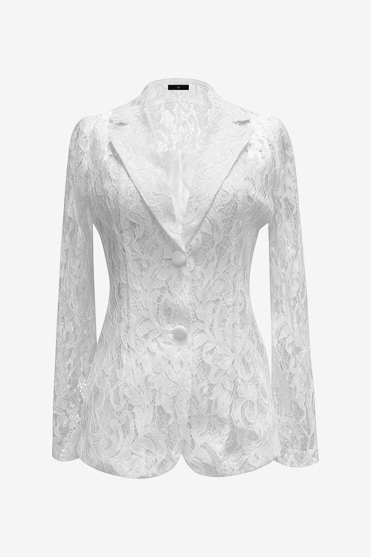 Corina | Blazer de Encaje Entallada