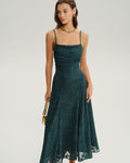 Esmeralda | Vestido Largo de Jacquard Verde